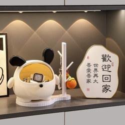 Dundun Dog Key Storage Box Entrance Hallway Decorative Shelf Living Room Tv Shoe Cabinet Decoration