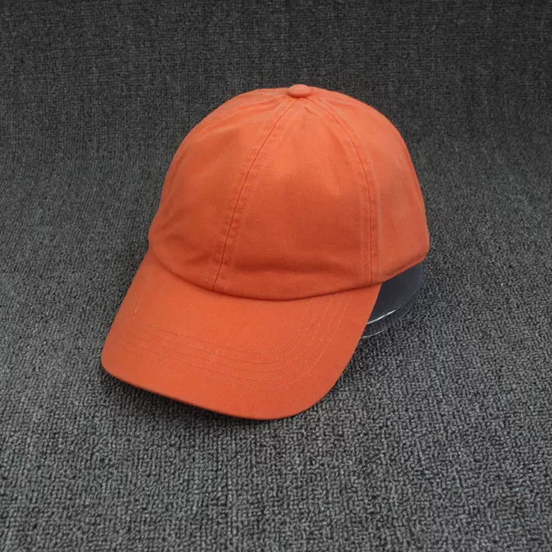 春夏好货纯色男女鸭舌帽子纯棉春秋季软顶亮色