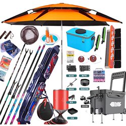 Guangwei (Gw) Fishing Rod Set Combination 28-Tune Ultra-Light Hard Carbon Platform Fishing Equipment Fishing Box Fishing Gear Set Complete Set