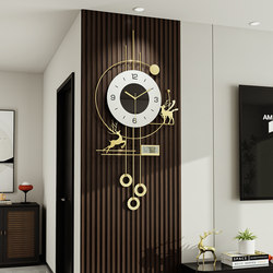 Grille-Style Wall Clock for Living Room Decoration with Calendar, Perpetual Calendar, Creative Clock, Wall-Mounted, 2025 New Model, Elegant for Home Use