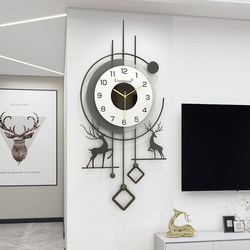 Wall Clock for Living Room 2025 New Model Simple Modern Clock Wall-Mounted Internet-Famous Creative Home Decor Atmospheric Silent