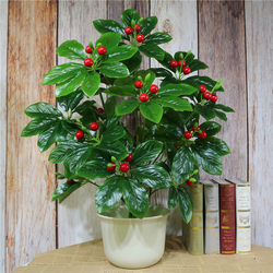 Potted Money Tree, Orange Tree, Artificial Tree, Artificial Flowers, Living Room Decoration, Green Plants, Floor-Standing Silk Flowers, Plastic Bonsai