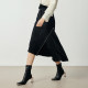 HGENTEEL Lotus Women's Clothing Asymmetrical and Neat Straight Cool Skirt GCD35700560
