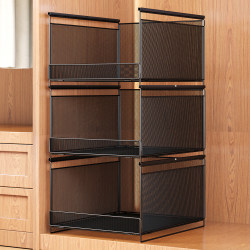 Bag Storage Multi-Layer Wardrobe Organizer Shelf Hanging Bag Placement Rack Cabinet Display Divider Drawer