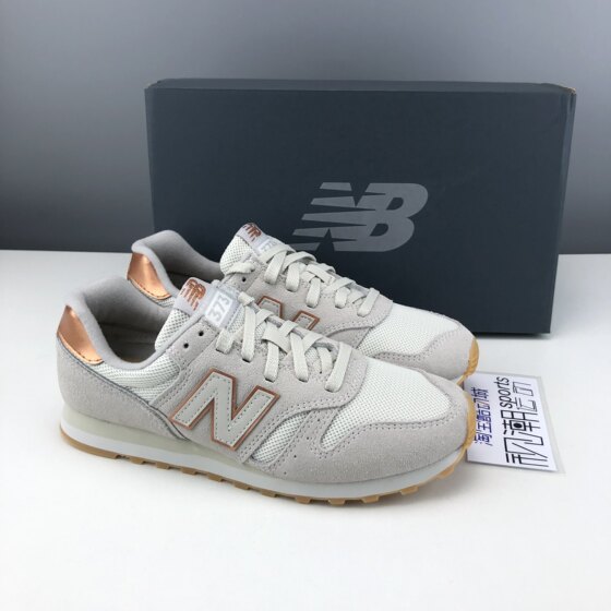 
NewBalance NB373 gray gold women's retro comfortable leather sports and leisure jogging shoes WL373CD2