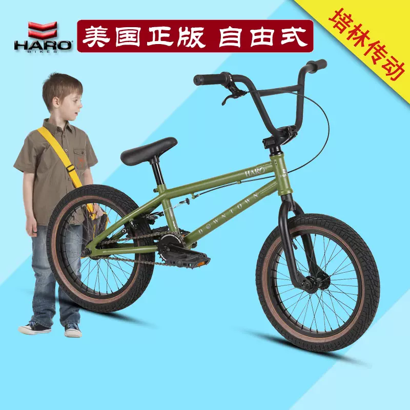 HARO BMX泵道儿童小轮车16寸少年动作18寸美国特技自行车代步单车-Taobao