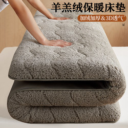 Autumn and Winter Lamb Wool Mattress Pad for Home Bedroom, Thickened Mattress Topper for Single Student Dormitory