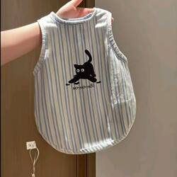 Cat Summer Thin Ice Silk Vest Anti-Shedding Kitten Clothes Breathable Cool Cute Kitten Pet Clothing