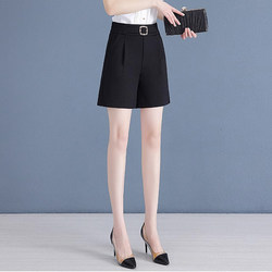 Summer Thin Suit Pants for Women, High-Waisted, Loose, Casual, Five-Point Pants, 2026 New Style, Slimming A-Line Shorts