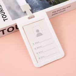 Shenshi Double-Sided Transparent Work Id Card Holder with Lanyard, Employee Badge, Work Id Card, Student School Badge