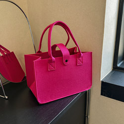 New Thick Felt Bag, Large Capacity Tote Shopping Bag, Thickened Mommy Bag, Popular Online, 100-Day Banquet Gift, Souvenir Gift