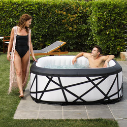 Meiquan Outdoor Massage Bathtub Intelligent Constant Temperature Heating Villa Bathtub Home Hot Spring Inflatable Spa Hot Spring Bath
