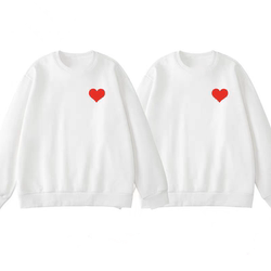 Plus-Size Couple Outfits for Wedding Registration Photos, Fleece-Lined and Thickened Sweatshirts for Groomsmen and Brothers