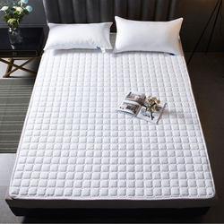 Hotel Mattress 1.5m Soft Pad Pure Cotton Pure White Simmons Bedding Hotel Quilted Non-Slip Protective Pad