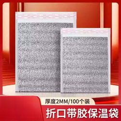 Disposable Insulated Bag, Thickened for Delivery, Special for Pizza and Barbecue, Aluminum Foil Tin Foil Packaging Bag, Winter Insulation and Refrigeration Bag