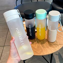 Water Cup, Boy's Cup, Portable Plastic Cup, New Model for Women 2026, High Temperature Resistant, Simple, Anti-Fall, Student Sports Water Bottle