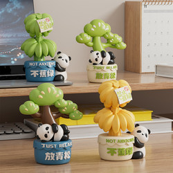 Banana Green Stress-Relief Desk Ornament, Healing and Stress-Relieving Office Desktop Mood Stabilizer, New Year's Gift