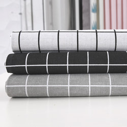 Black and White Checkered Tablecloth Fabric Cotton and Linen Tablecloth Rectangular Tablecloth Student Desk Ins Dormitory Bedroom Table Mat