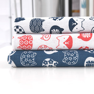 Table cloth cloth art modern minimalist Japanese lucky cat desk desk INS student cotton and linen table cloth coffee table cloth