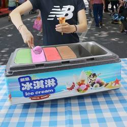 Commercial Ice Cream Display Box for Outdoor Stalls, Epp High-Density Foam Insulated Box, Canteen Portion Tray Refrigeration Box