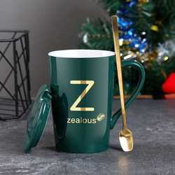 Ceramic Cup Large Capacity Mug Household Drinking Cup Couple Cup Office Breakfast Milk Coffee Tea Cup