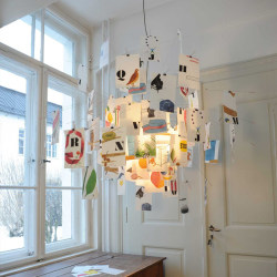 2024 New Living Room Chandelier French Art Casual Creative DIY Photo Album Card Bedroom Lamp Zettel