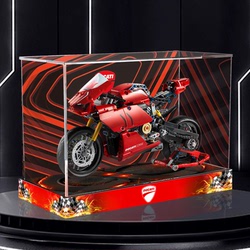 Acrylic Display Box Suitable For Lego 42107 Ducati Motorcycle Storage Box Figure Display Stand Dust Cover