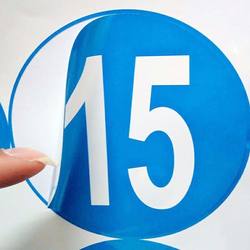 20cm Large Circular Number Stickers, Floor Number Stickers, Machine Tool Number Stickers, Competition Number Adhesive Stickers