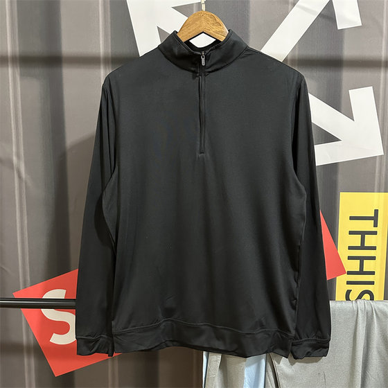 
Winter velvet quick-drying clothing men's half-zip running training clothing sports warm sports tops t-shirt outdoor fitness