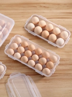Коробка для хранения яиц анти -кротовая, амортизированная прозрачная пластиковая холодильник с ярко -коробкой, коробка для хранения яиц с яйцом с яйцом