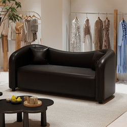 Sofa for Small Apartments, Living Room Sofa, Clothing Store Sofa, Homestay Hotel Reception Sofa, Two or Three-Seater Sofa, Tea House Booth Sofa, Straight-Row Sofa