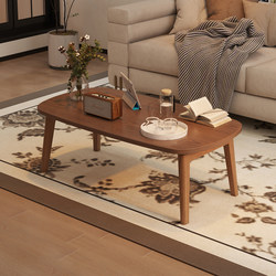 Second-Hand Foldable Coffee Table for Small Apartments, Home Use, Solid Wood Small Table, Balcony Tea Table, Simple Bedroom Folding Table