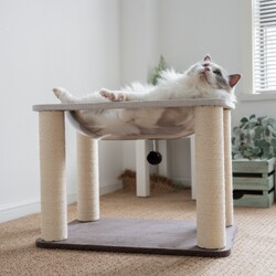 Space Capsule Cat Climbing Frame, Cat House, Cat Tree, Integrated Cat Jumping Platform, Cat Scratching Post, Cat Stand, Ragdoll, Maine Coon, Large Cat Supplies