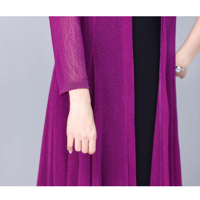 Saashi Women's V-neck Long Sleeved Cardigan Sun Protection Spring Summer Female Jumpers.