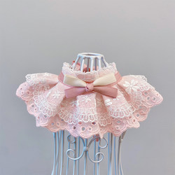 Cat and Dog Saliva Towel Pet Bib Collar Ins Style Bow Tie Photo Cute Accessory Lace Bib Prop