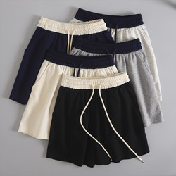 Women's Sports Shorts Summer 2026 New Popular Style Casual High-Waisted Running Fitness American-Style Patchwork Wide-Leg Pants