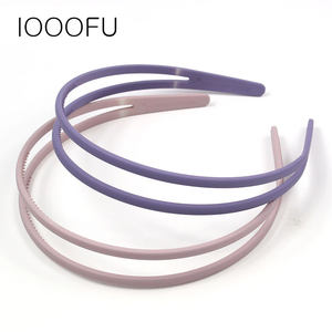 South Korean scrub matte double -layer thin hair hoe female simple non -slip banded tooth candy color press card women go out