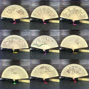 antique sandalwood fan Latest Authentic Product Praise 