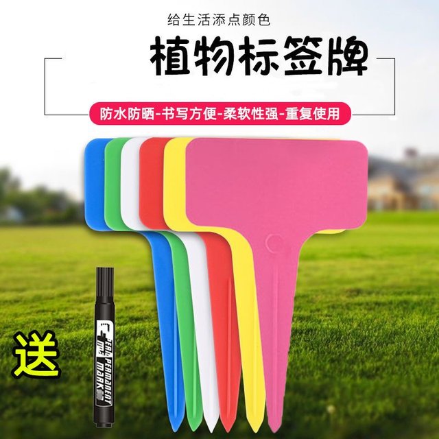 
Label gardening succulent identification flower green plant label plant name record waterproof plastic ground sign universal