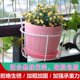 Balcony Flower House Hanging Fracket Railway Set the Iron Skills of Merit Green Plant Plant Wall -Mount Flower Pot Hanging Hanging
