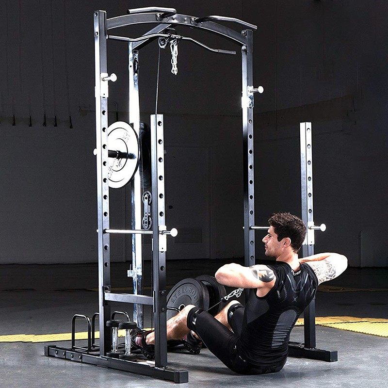 パワーラック ベンチ付き コンパクト プロ仕様のスクワットラック 筋力トレーニング機器 家庭用スポーツ