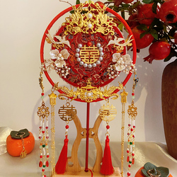 Bridal Fan Handmade Diy Kit | Wedding Hand-held Photo Fan | Xiuhe Clothing Decoration