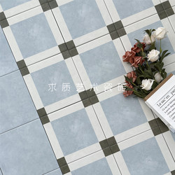 200X200 French-Style Vintage Semi-Matte Finely Carved Full-Body Porcelain Original Edge Pattern Tiles for Bathroom, Kitchen, and Balcony Non-Slip Flooring