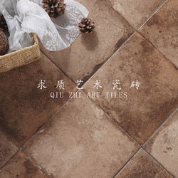 200X200 Imitation Spanish Terracotta Distressed Vintage Small Floral Tiles for Guesthouses, Restaurants, and Coffee Shops