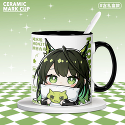 Arknights Mon3Tr Peripheral Cute Q-Version Mug Drinking Cup Coffee Cup Dormitory Home Office Water Cup