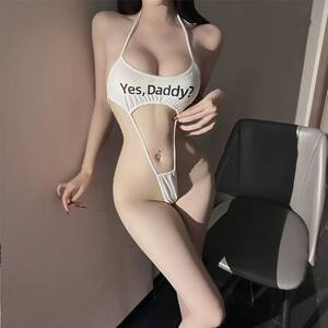 大码qqny性感白色连体衣战袍肚兜女成人内衣吊带纯欲约会制服睡衣
