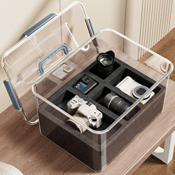 Camera Moisture-Proof Box, Lens Storage, Insulated Dehumidification Sealed Box, Desiccant Special Moisture-Proof Box, Camera Bag, Mirrorless Portable Dust-Proof Box, Dslr Digital Camera Sealed Dust-Proof Constant Temperature Box with Hygrometer