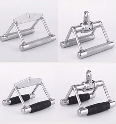 V-Shaped Handle Fitness Equipment Large Fly Bird Accessory Pull Rod Back Strength Training Seated Rowing Machine T-Bar Rowing Handle