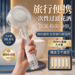 Disposable Shower Filter Bali Pressurized Indonesia Thailand Travel Shower Soft Water Portable Cruise Hotel