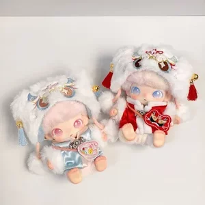 
DIMOO Newborn Diary Series Baby Clothes Vinyl Plush Pendants Awakening Lions Xian Rui Trendy Figures Blind Box Replacement Clothes